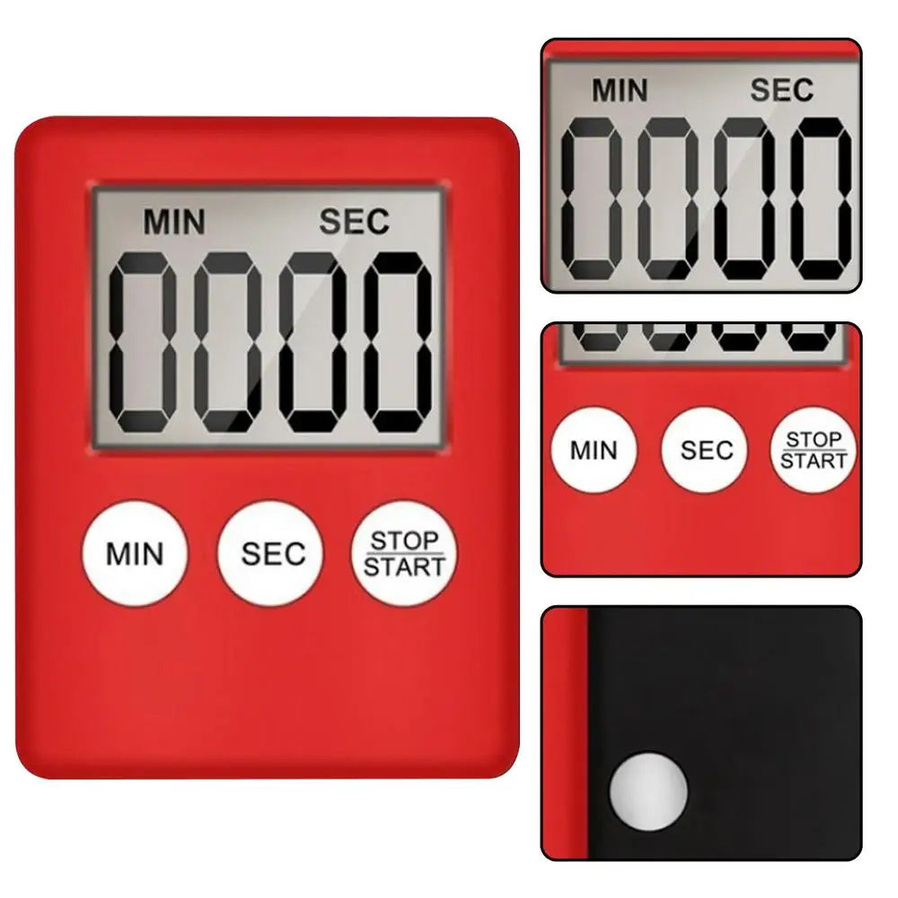 mini LCD Digital Countdown Timer Ultra-thin magnet clock sleep stopwatch Kitchen Countdown clock Timer For Home Office