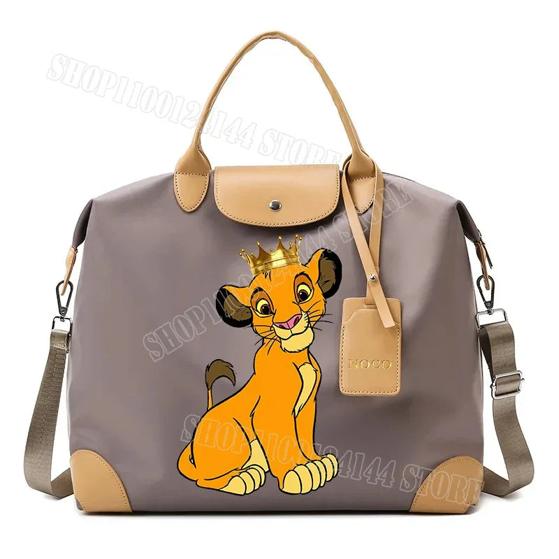 The Lion King Ladies Travel Bag Large Capacity Women's Handbag Waterproof Fashion Gym Bag Luggage Bag Shoulderbag Gift 2024