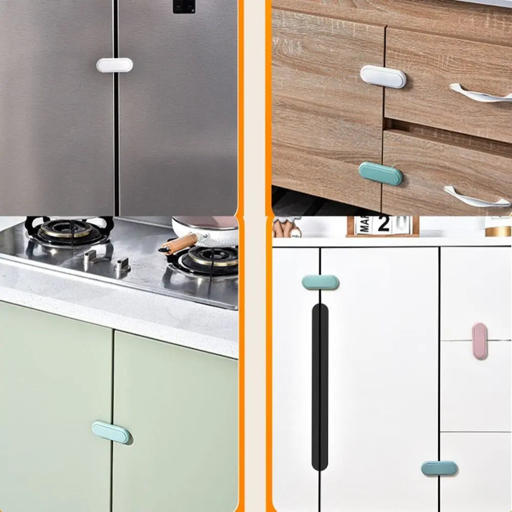 New ABS Child Safety Lock Protection Freezer Cabinet Door Multi-function Housing Safety Cupboard Closing Buckle Refrigerator