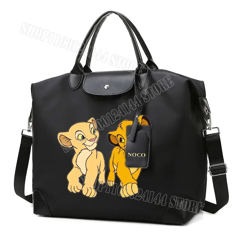 The Lion King Ladies Travel Bag Large Capacity Women's Handbag Waterproof Fashion Gym Bag Luggage Bag Shoulderbag Gift 2024