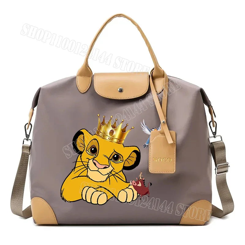 The Lion King Ladies Travel Bag Large Capacity Women's Handbag Waterproof Fashion Gym Bag Luggage Bag Shoulderbag Gift 2024