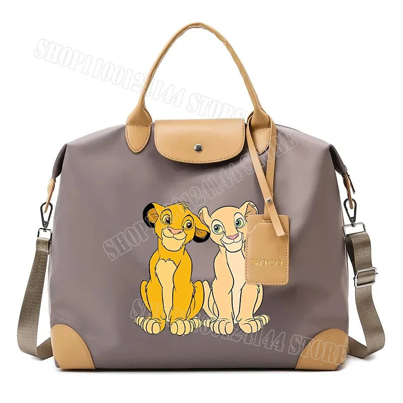 The Lion King Ladies Travel Bag Large Capacity Women's Handbag Waterproof Fashion Gym Bag Luggage Bag Shoulderbag Gift 2024