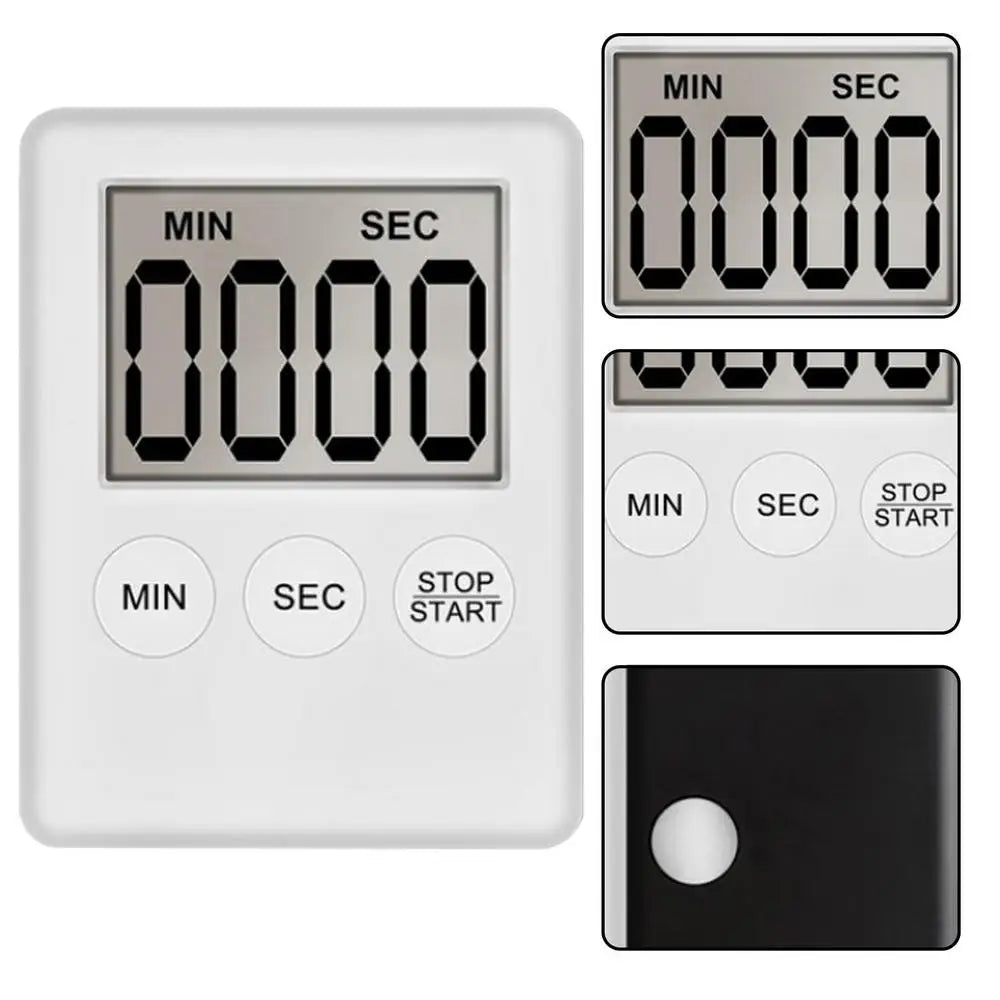 mini LCD Digital Countdown Timer Ultra-thin magnet clock sleep stopwatch Kitchen Countdown clock Timer For Home Office