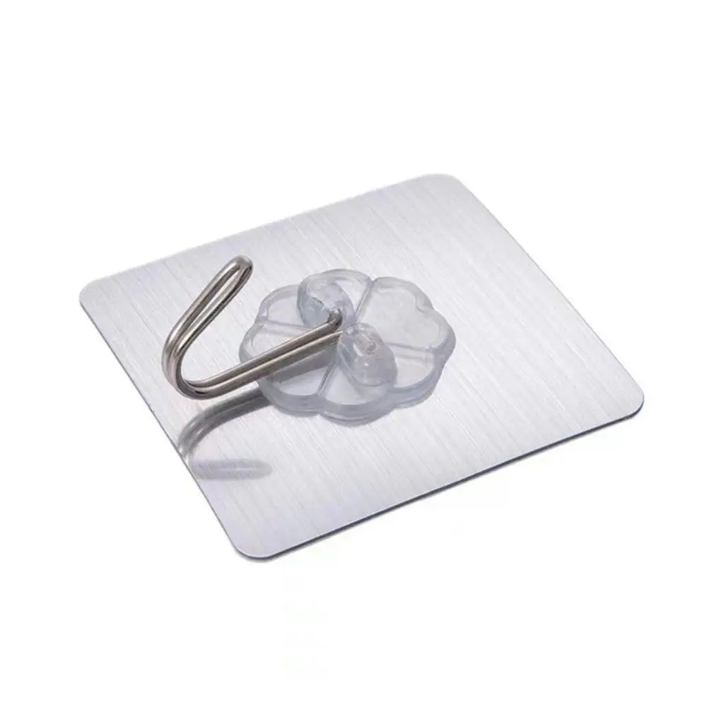 1/3Pcs Transparent Self Adhesive Hooks Seamless Wall Hangers Waterproof Oilproof Reusable Hanging Hook for Kitchen Bath
