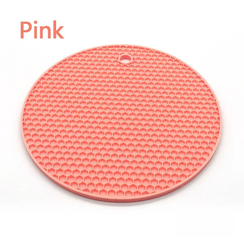 Multifunction Heat Resistant Silicone Mat Drink Cup Coasters Anti-scalding Anti-slip Heat Insulation Pot Mat Kitchen Accessories