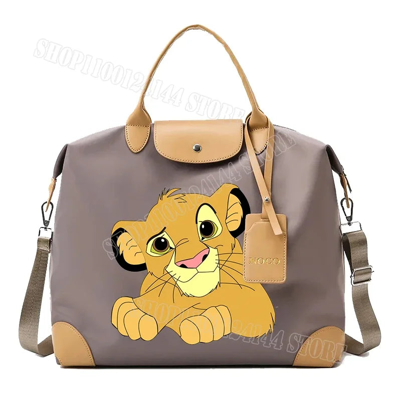 The Lion King Ladies Travel Bag Large Capacity Women's Handbag Waterproof Fashion Gym Bag Luggage Bag Shoulderbag Gift 2024