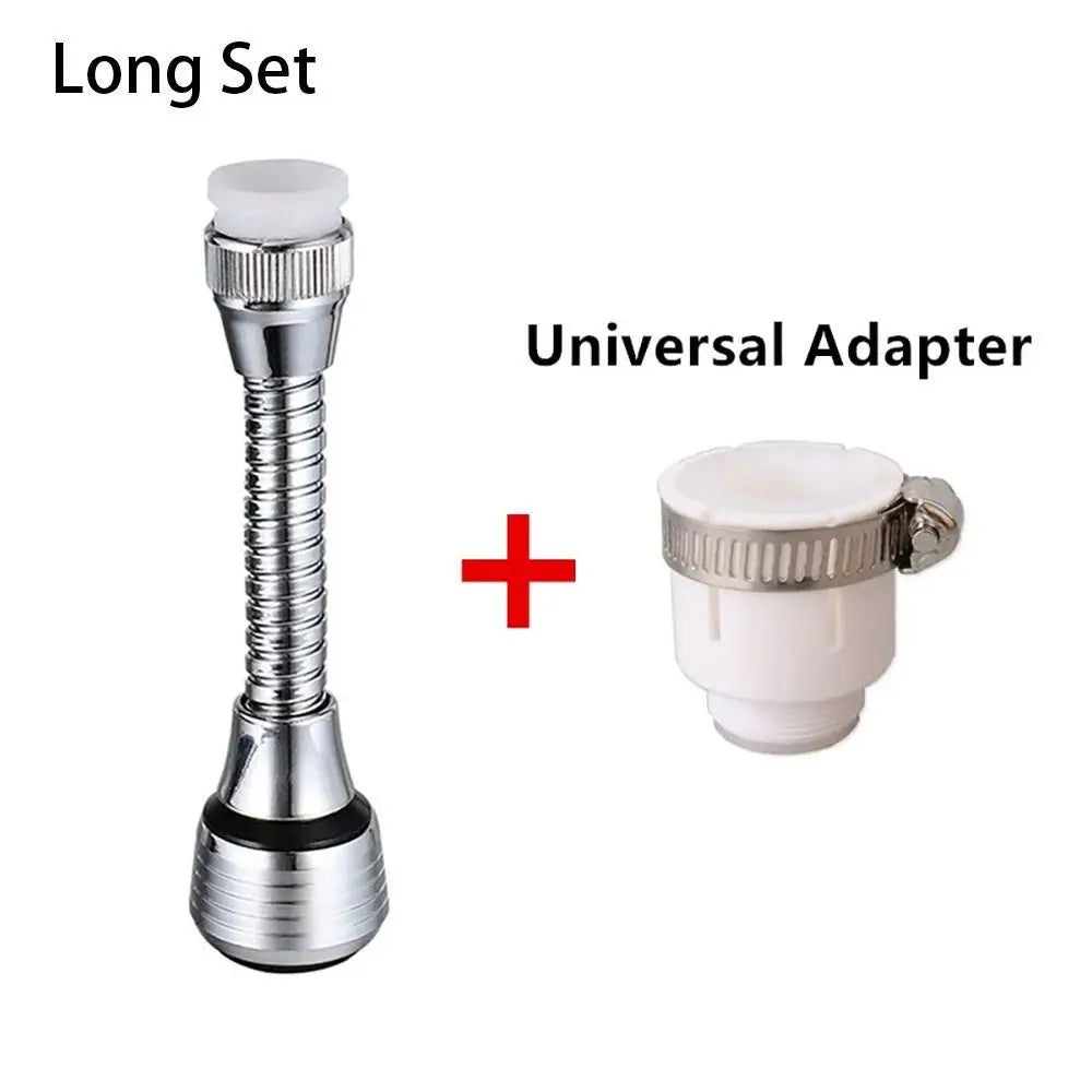 1Set Dual Mode Booster Nozzle Extender 360 Degree Faucet Water Saver Universal Rotating Bubbler Bathroom Kitchen Tools Dual Mode