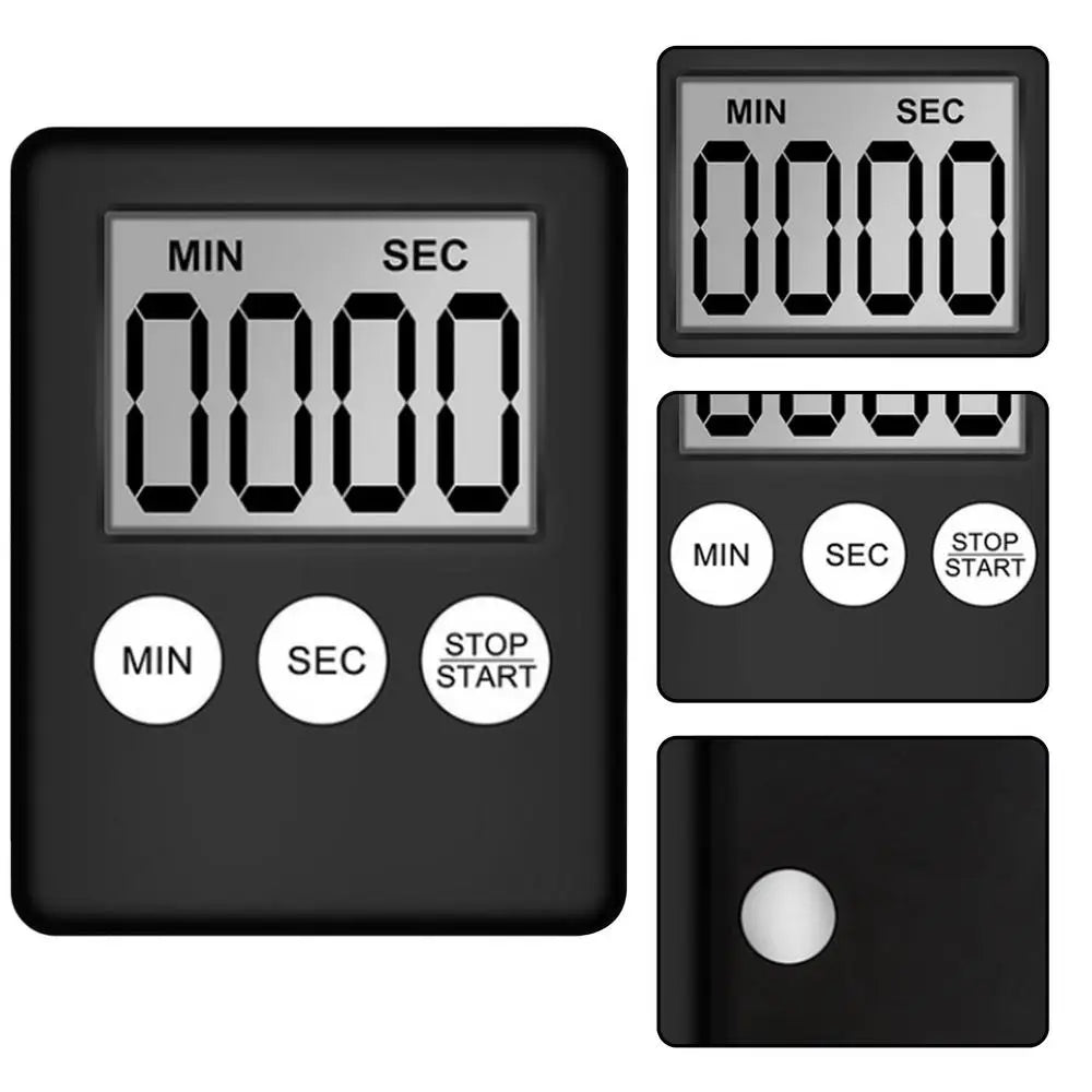 mini LCD Digital Countdown Timer Ultra-thin magnet clock sleep stopwatch Kitchen Countdown clock Timer For Home Office