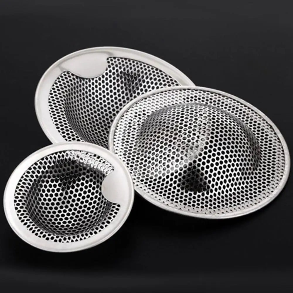 Kitchen Sink Filter Stainless Steel Mesh Sink Strainer Filter Bathroom Sink Strainer Drain Hole Filter Trap Waste Screen