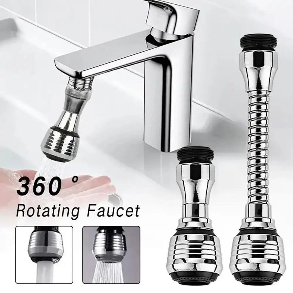 1Set Dual Mode Booster Nozzle Extender 360 Degree Faucet Water Saver Universal Rotating Bubbler Bathroom Kitchen Tools Dual Mode
