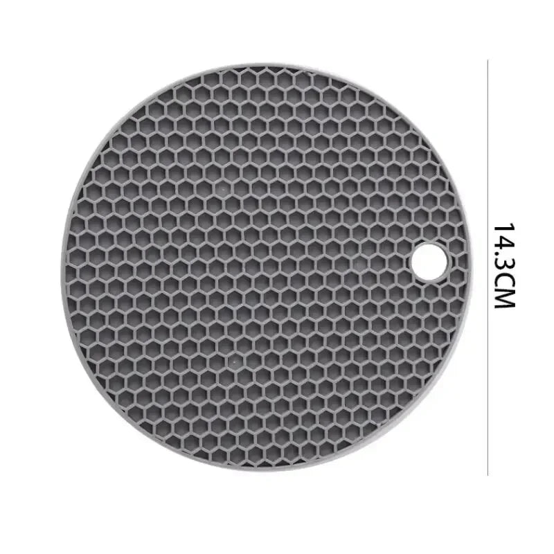 Multifunction Heat Resistant Silicone Mat Drink Cup Coasters Anti-scalding Anti-slip Heat Insulation Pot Mat Kitchen Accessories