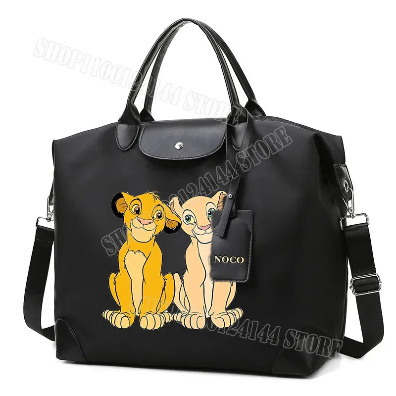 The Lion King Ladies Travel Bag Large Capacity Women's Handbag Waterproof Fashion Gym Bag Luggage Bag Shoulderbag Gift 2024