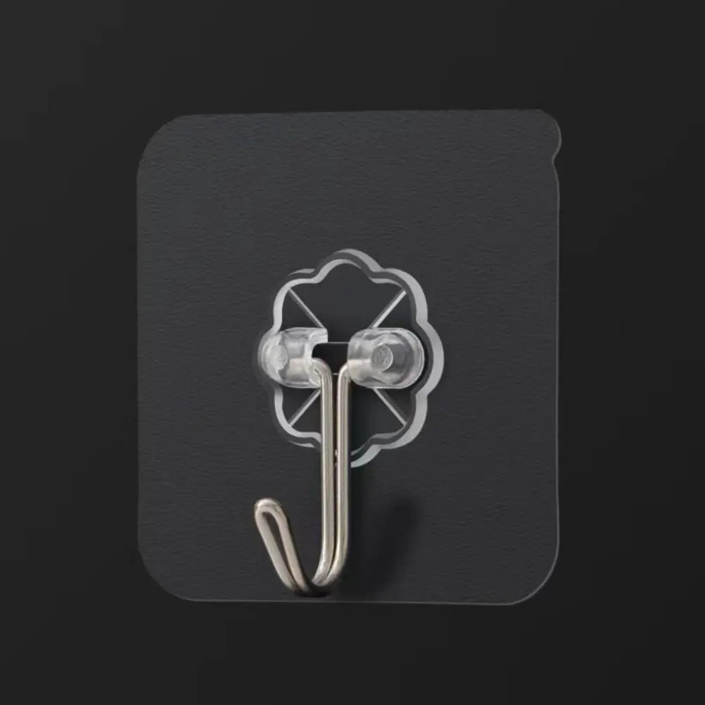 1/3Pcs Transparent Self Adhesive Hooks Seamless Wall Hangers Waterproof Oilproof Reusable Hanging Hook for Kitchen Bath