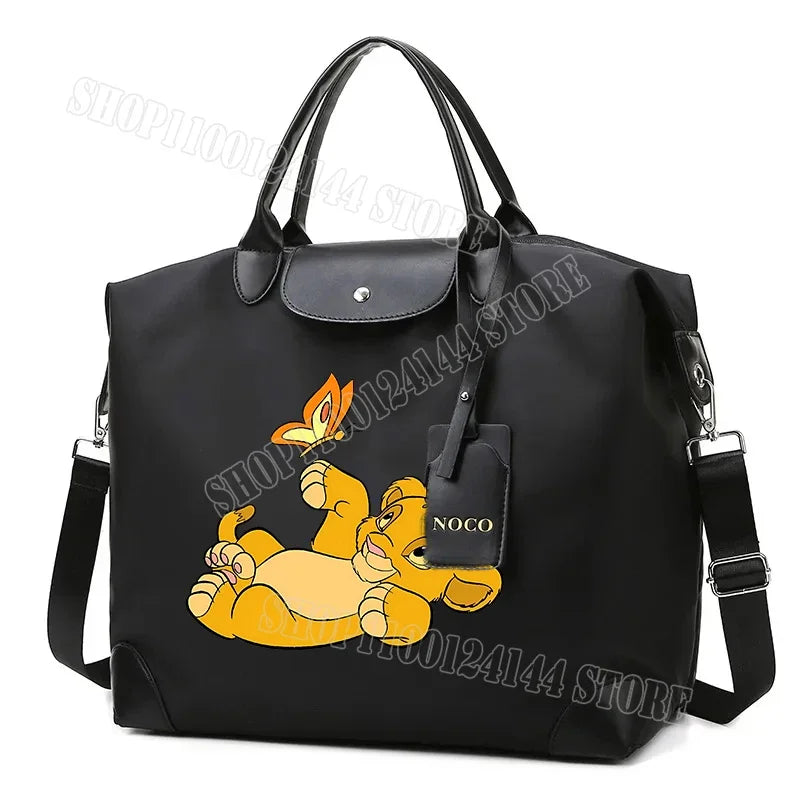 The Lion King Ladies Travel Bag Large Capacity Women's Handbag Waterproof Fashion Gym Bag Luggage Bag Shoulderbag Gift 2024