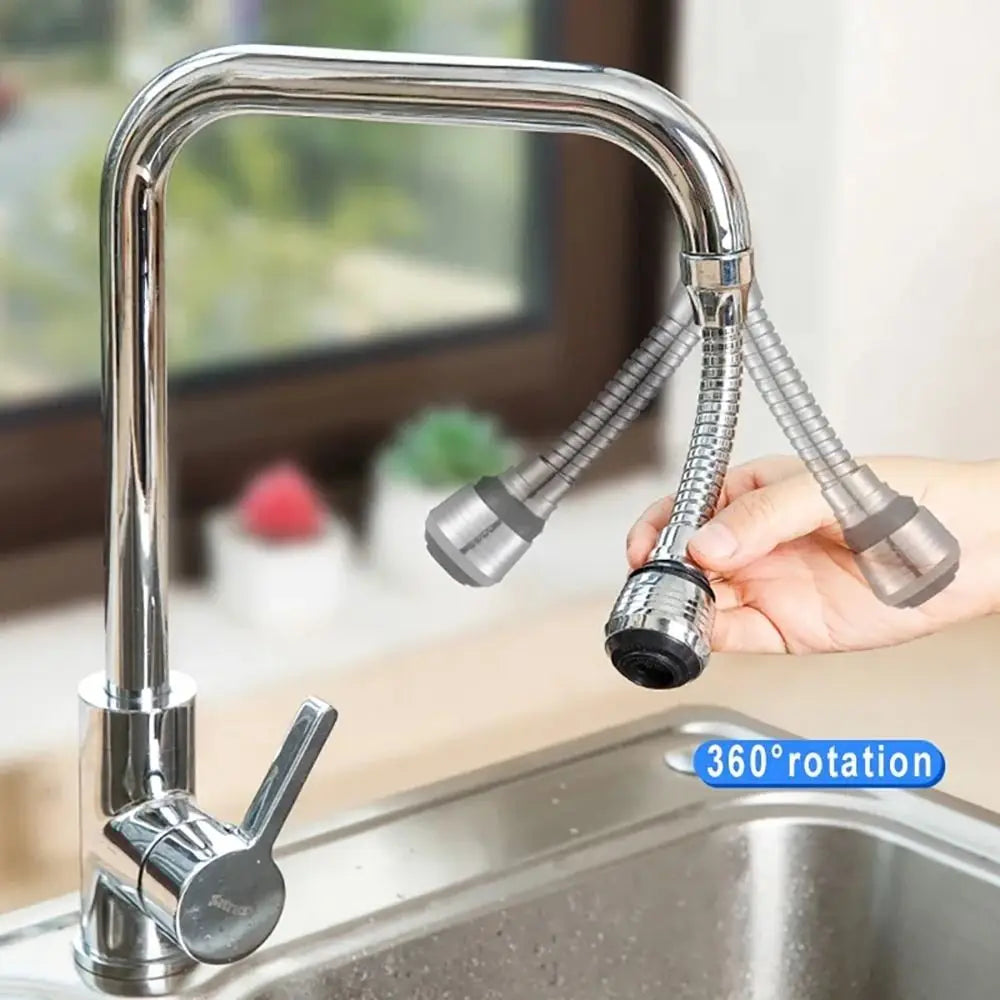 1Set Dual Mode Booster Nozzle Extender 360 Degree Faucet Water Saver Universal Rotating Bubbler Bathroom Kitchen Tools Dual Mode