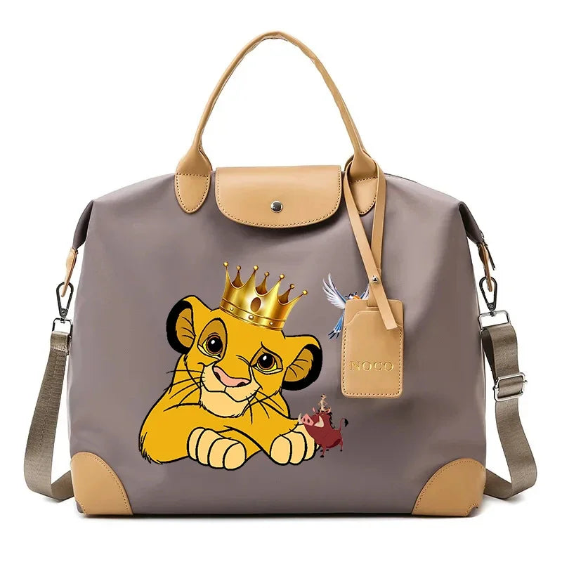 The Lion King Ladies Travel Bag Large Capacity Women's Handbag Waterproof Fashion Gym Bag Luggage Bag Shoulderbag Gift 2024