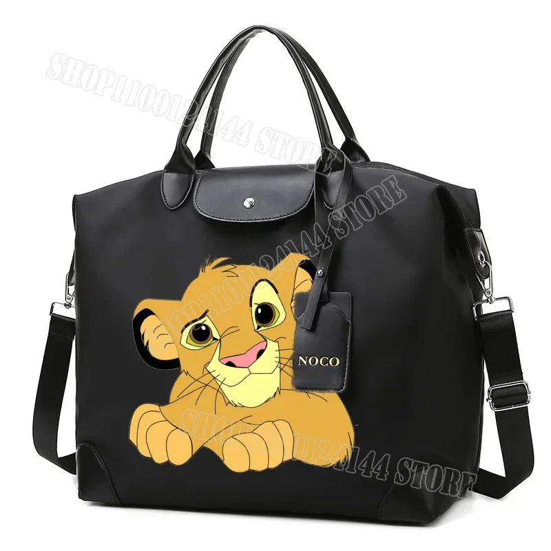 The Lion King Ladies Travel Bag Large Capacity Women's Handbag Waterproof Fashion Gym Bag Luggage Bag Shoulderbag Gift 2024