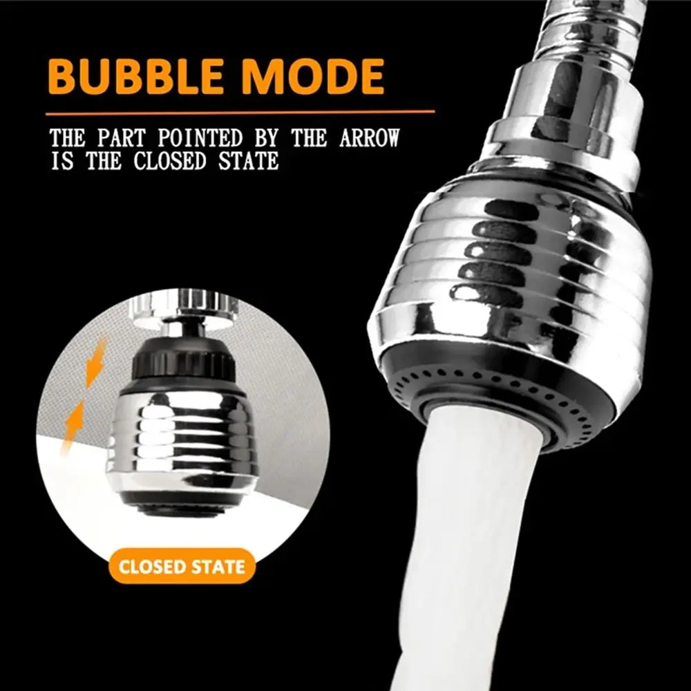 1Set Dual Mode Booster Nozzle Extender 360 Degree Faucet Water Saver Universal Rotating Bubbler Bathroom Kitchen Tools Dual Mode
