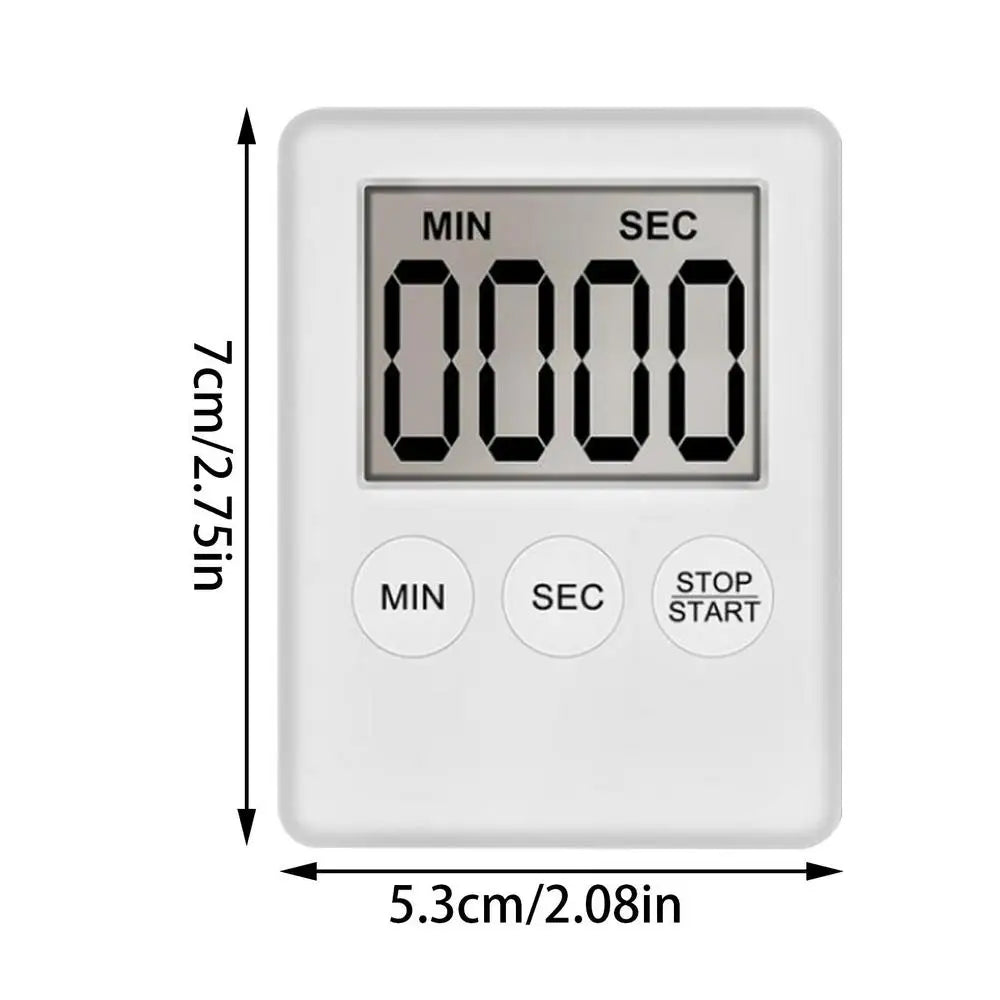 mini LCD Digital Countdown Timer Ultra-thin magnet clock sleep stopwatch Kitchen Countdown clock Timer For Home Office
