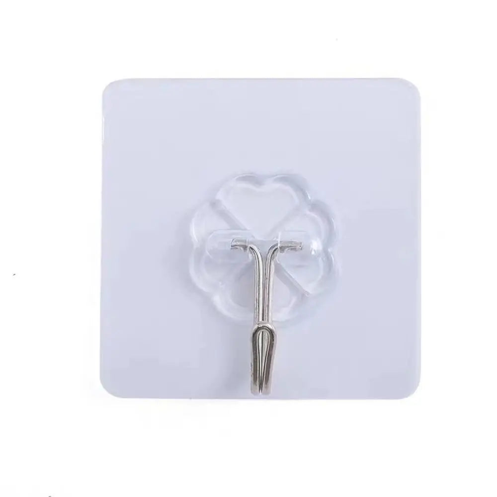 1/3Pcs Transparent Self Adhesive Hooks Seamless Wall Hangers Waterproof Oilproof Reusable Hanging Hook for Kitchen Bath
