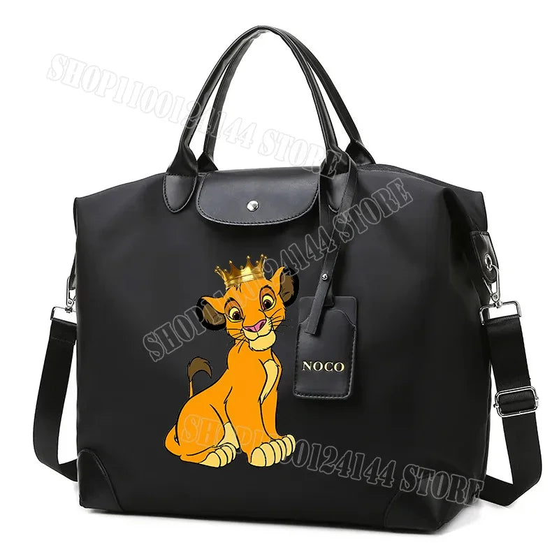 The Lion King Ladies Travel Bag Large Capacity Women's Handbag Waterproof Fashion Gym Bag Luggage Bag Shoulderbag Gift 2024