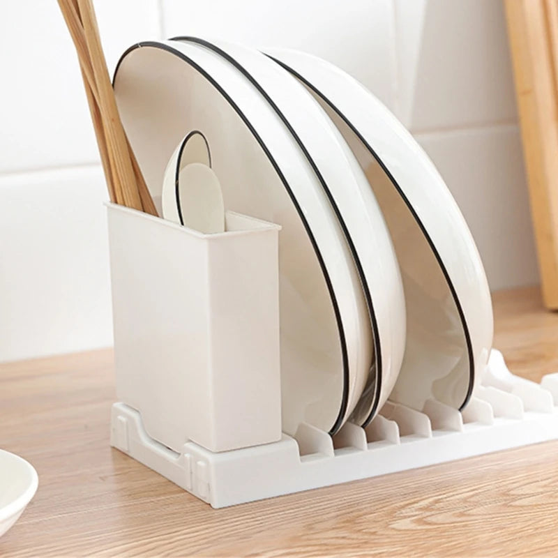 Space Saving Kitchen Dish Drainer Drying Rack Kitchen Supplies with Cup Holder Dropshipping