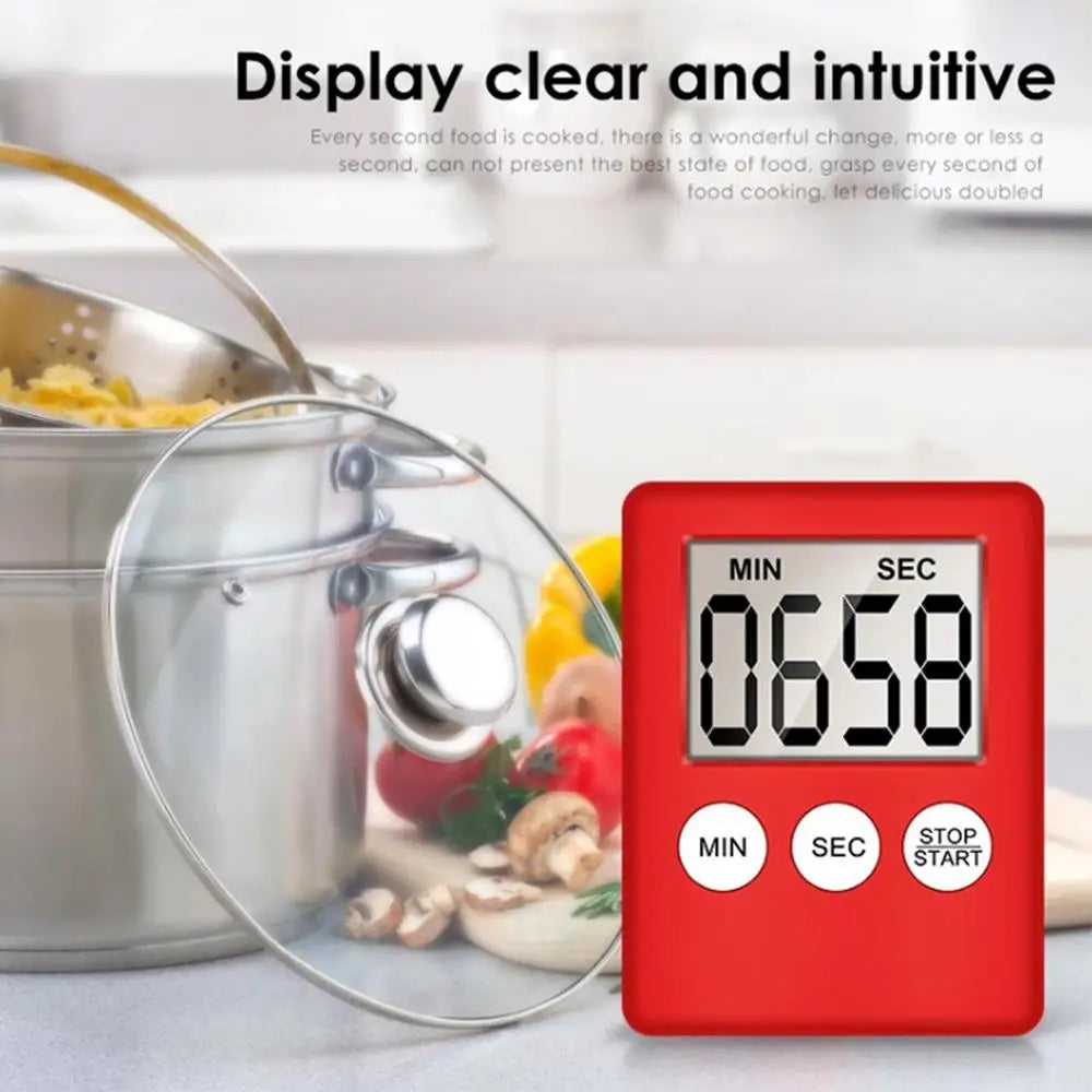 mini LCD Digital Countdown Timer Ultra-thin magnet clock sleep stopwatch Kitchen Countdown clock Timer For Home Office