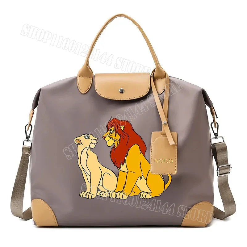 The Lion King Ladies Travel Bag Large Capacity Women's Handbag Waterproof Fashion Gym Bag Luggage Bag Shoulderbag Gift 2024