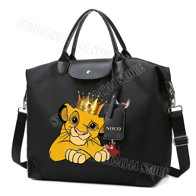 The Lion King Ladies Travel Bag Large Capacity Women's Handbag Waterproof Fashion Gym Bag Luggage Bag Shoulderbag Gift 2024