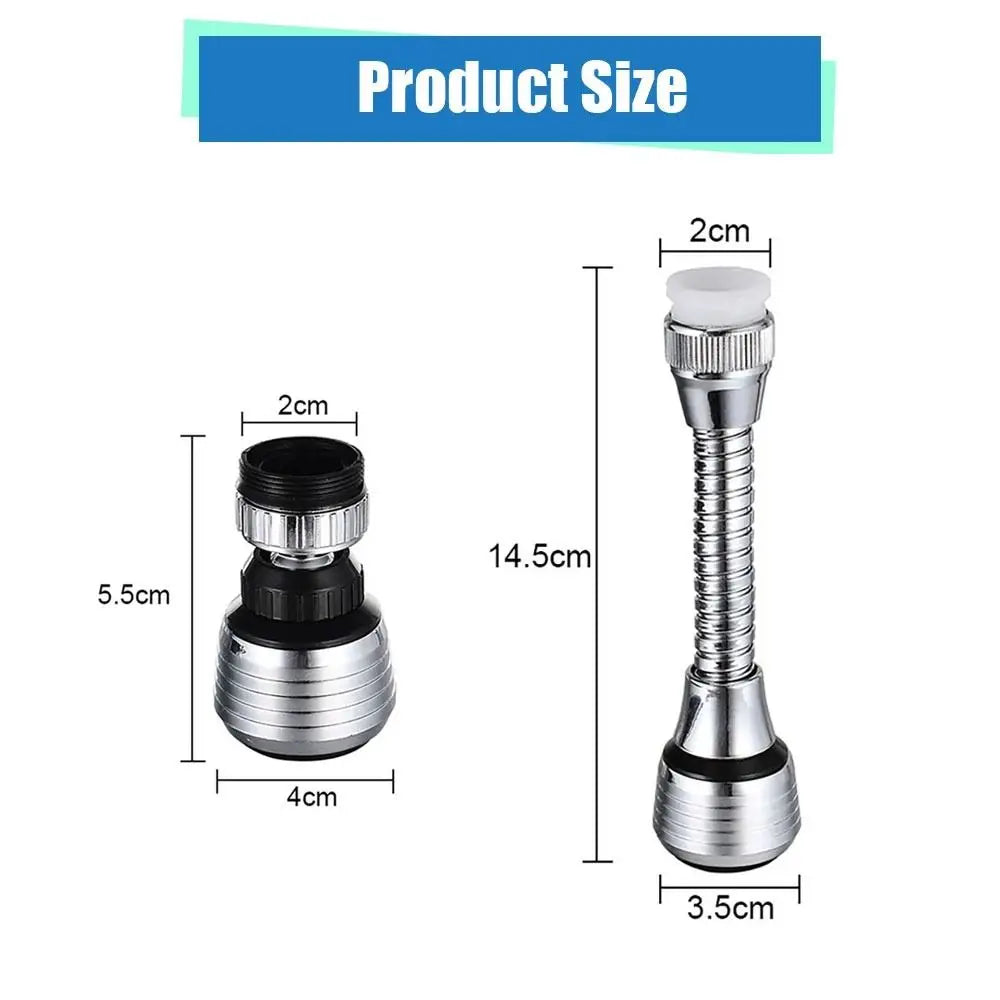 1Set Dual Mode Booster Nozzle Extender 360 Degree Faucet Water Saver Universal Rotating Bubbler Bathroom Kitchen Tools Dual Mode