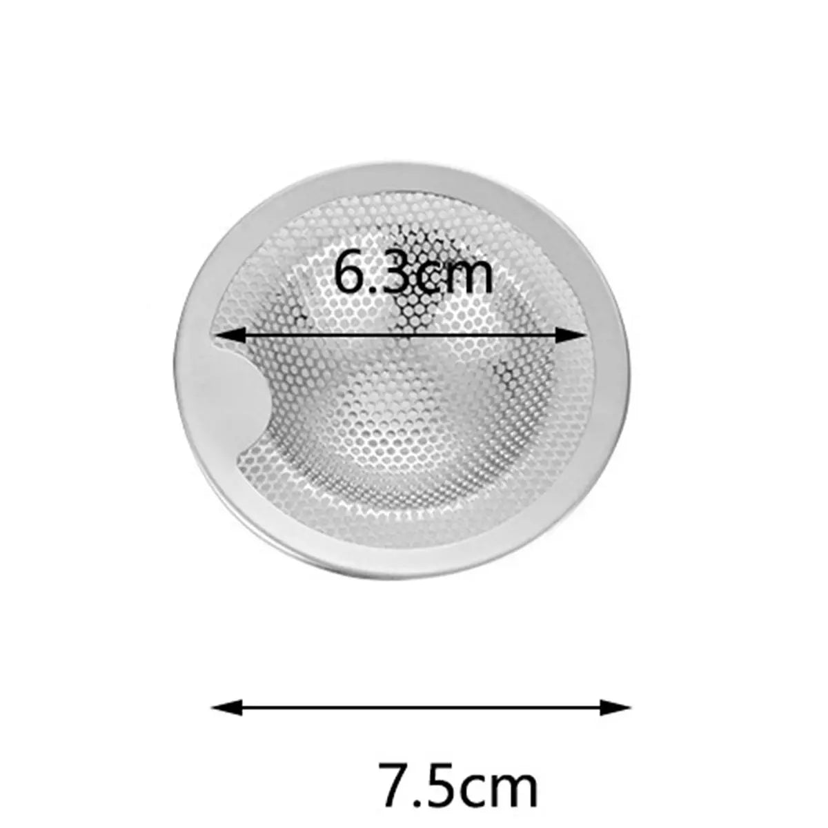 Kitchen Sink Filter Stainless Steel Mesh Sink Strainer Filter Bathroom Sink Strainer Drain Hole Filter Trap Waste Screen