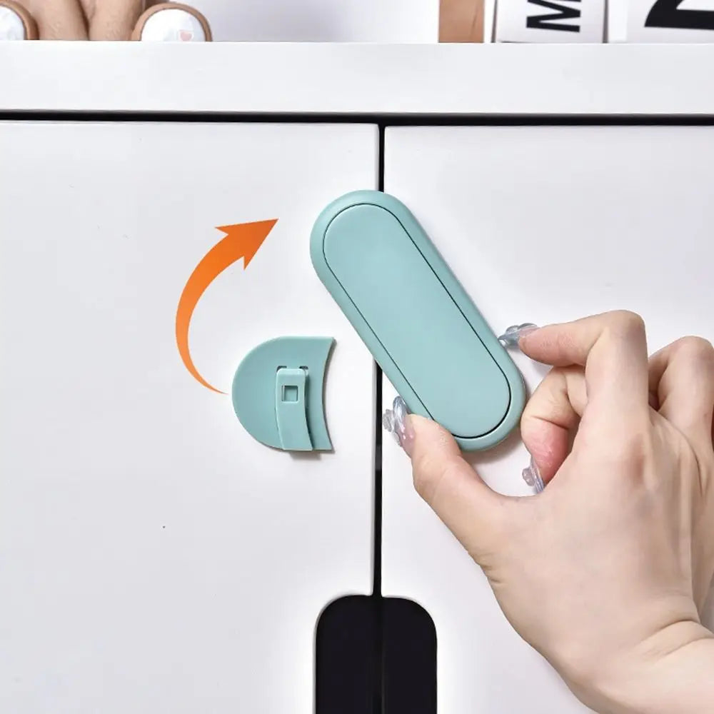 New ABS Child Safety Lock Protection Freezer Cabinet Door Multi-function Housing Safety Cupboard Closing Buckle Refrigerator