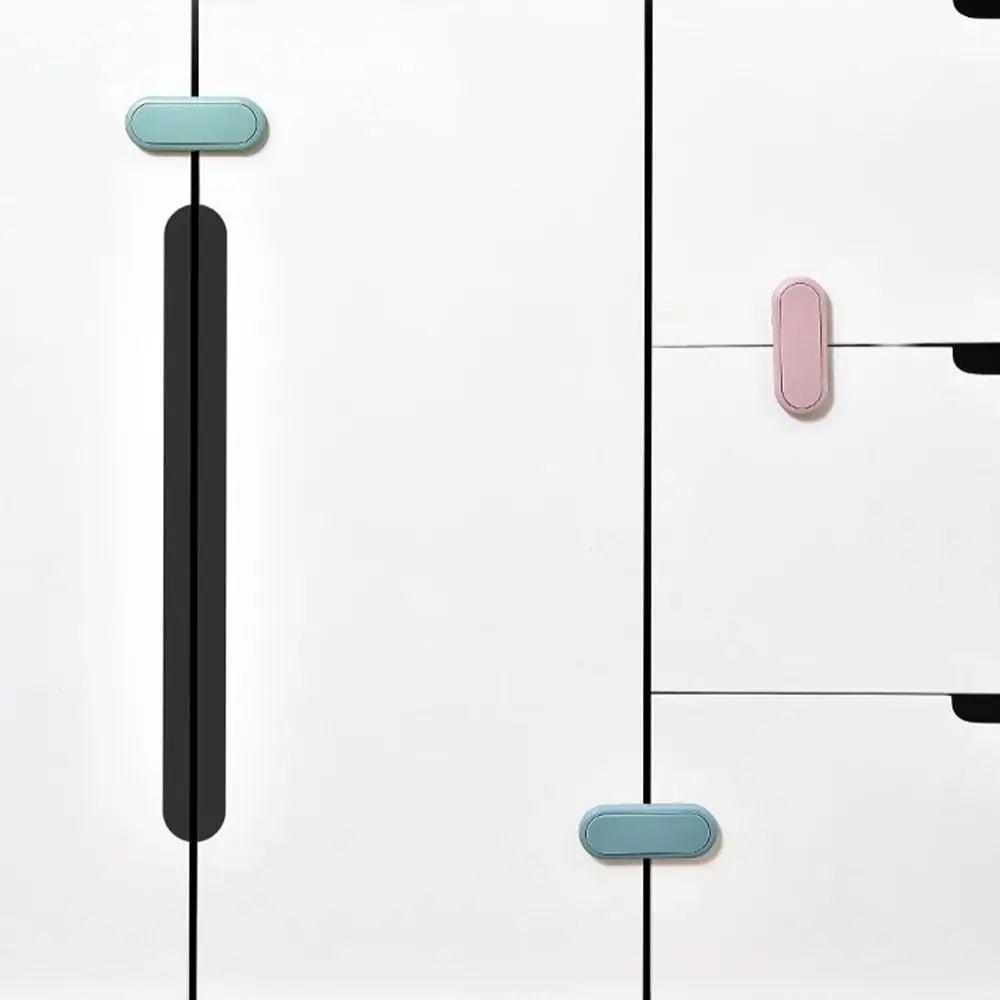 New ABS Child Safety Lock Protection Freezer Cabinet Door Multi-function Housing Safety Cupboard Closing Buckle Refrigerator