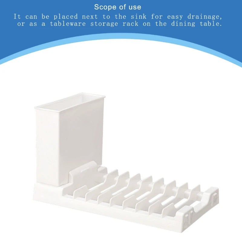 Space Saving Kitchen Dish Drainer Drying Rack Kitchen Supplies with Cup Holder Dropshipping