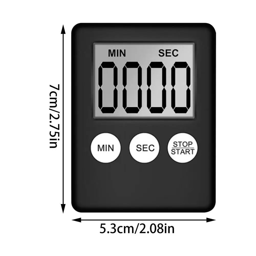 mini LCD Digital Countdown Timer Ultra-thin magnet clock sleep stopwatch  Kitchen Countdown clock Timer  For Home Office