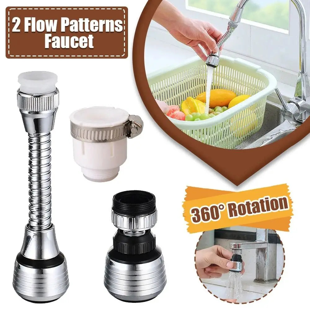 1Set Dual Mode Booster Nozzle Extender 360 Degree Faucet Water Saver Universal Rotating Bubbler Bathroom Kitchen Tools Dual Mode