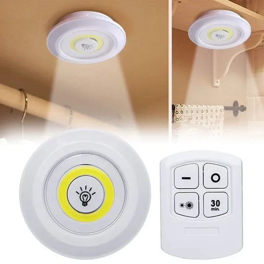 Smart Wireless Remote Control Night Light Decorative Kitchen Closet Staircase Aisle Bathroom Lighting Mini LED Lights