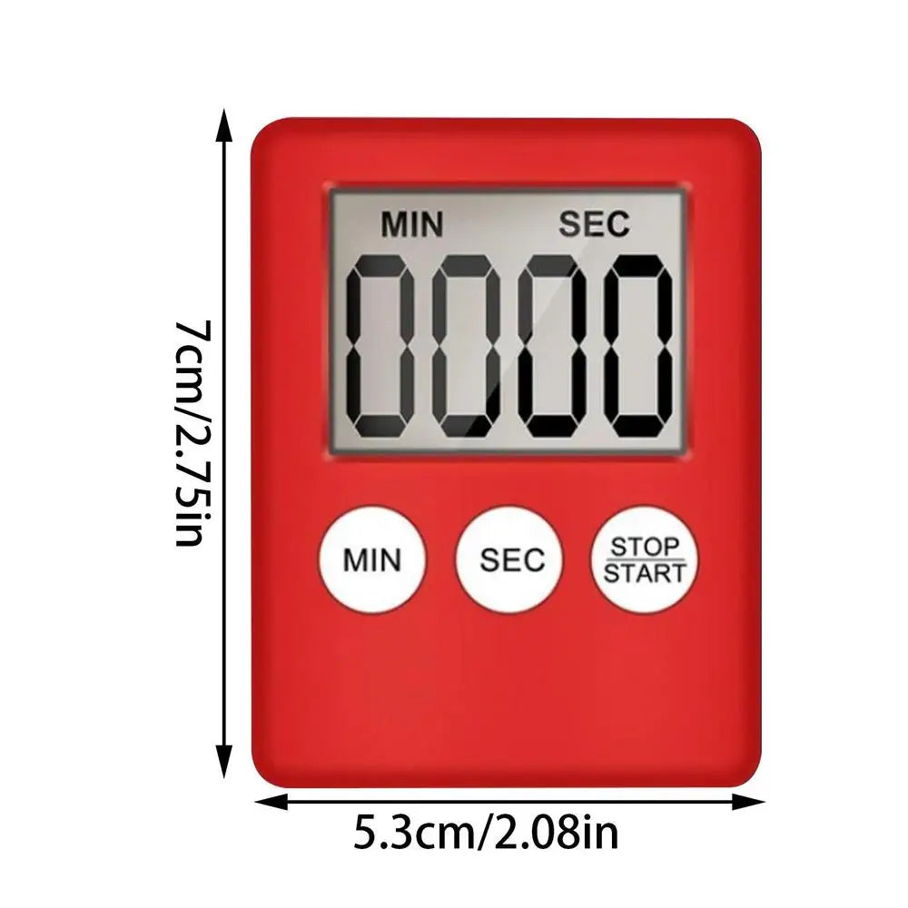 mini LCD Digital Countdown Timer Ultra-thin magnet clock sleep stopwatch  Kitchen Countdown clock Timer  For Home Office